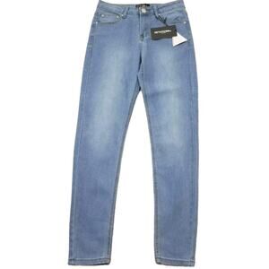 KIM ~PrettyLittleThing ~Women's Size 4(US) 8(UK)~Blue Slim Leg Stretch Jeans NWT